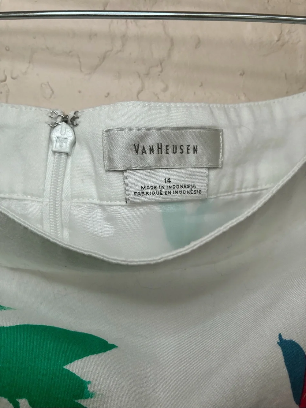 Van Heusen White Floral Pencil Skirt with Multicolor Bouquet - Picture 2 of 8